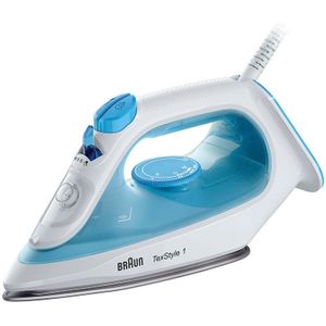 Braun TexStyle 1 SI 1050 BL - Stoomstrijkijzer - 2000W Blauw/Wit