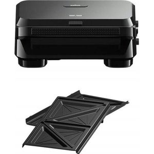 Braun SnackMaker 5 SM5000 Sandwichmaker met afneembare sandwichplaten, gegoten aluminium, vaatwasmachinebestendige platen, 800 W, zwart