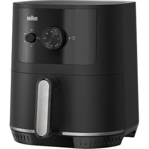 Braun MultiFry 3 HF3000IBK, luchtfriteuse met 4,3 l capaciteit, temperatuurregeling 80-200°, RealAir-technologie, 60 inch timer, 1500 W, mat zwart