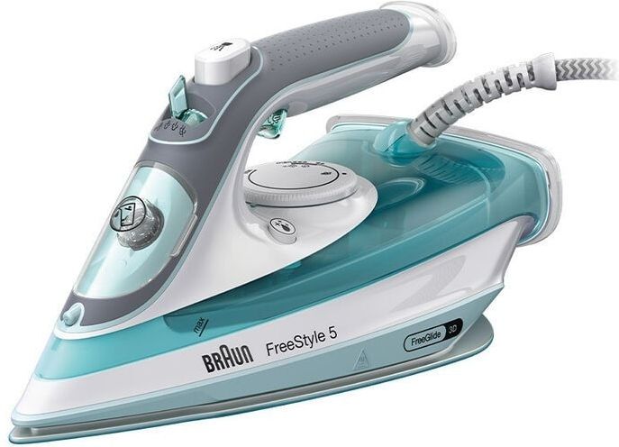 TexStyle 3 si 5017 gr Dampfbügeleisen Keramiksohle de 2700 w Grau, Türkis, White - Braun