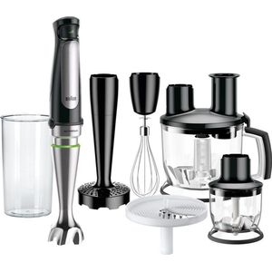 Braun MQ 7087X, Pürierstab, 1,2 l, Pulsfunktion, 1,2 m, 1000 W, Schwarz, Edelstahl