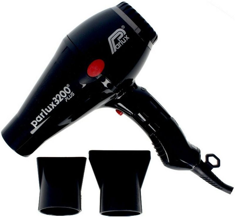 Parlux 3200 Compact Föhn - Zwart - 1900 Watt - 4 Warmtestanden - 2 Blaassnelheden