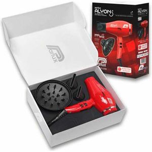 Parlux Alyon + Magic Sense professionele haarföhn met ionisator + Diffuser Red 1 st