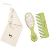 tek - Pocketborstel & Kamset - Limoen - Haarverzorging