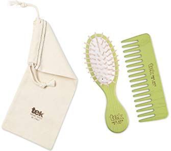 tek - Pocketborstel & Kamset - Limoen - Haarverzorging