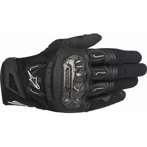 Motorhandschoenen Alpinestars SMX-2 Air V2 Koolstofvezel-Zwart