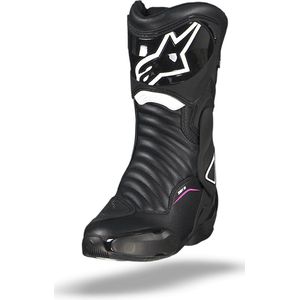 Alpinestars Stella SMX-6 V2 Drystar Zwart Wit Fuchsia - Maat 38 - Laars