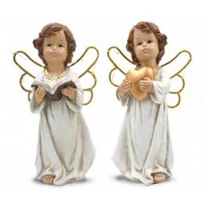 1 engel van hars 20 cm gesorteerd en willekeurig 720191 kerstdecoratie decoratie huis vitrine kerstwinkel Xmas Cherubino