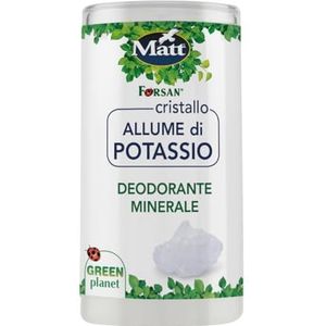 De traditie Erboristica Forsan – Mineral Deodorantstick met kristal van aluminiumkaliumsulfaatdodecahydraat – 100% natuurlijk – 120 g.