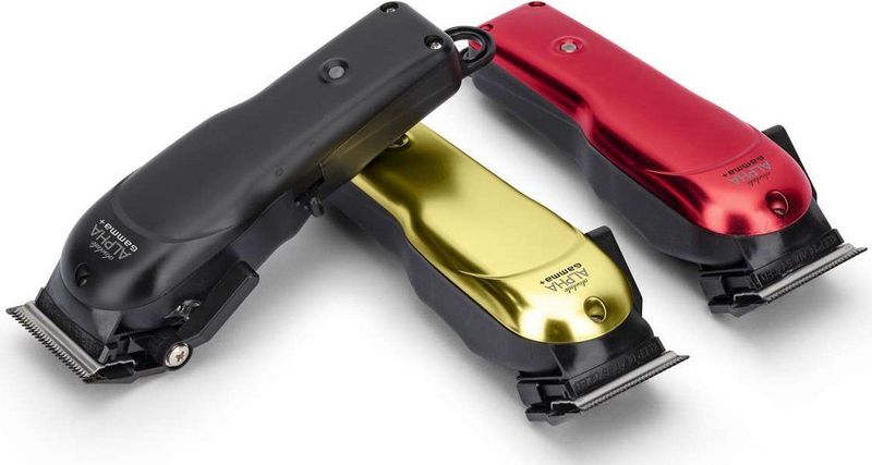 Gammapiu - Absolute Alpha - Professionele Tondeuse - Rood Goud Zwart - Inclusief Kammen en Reinigingsset