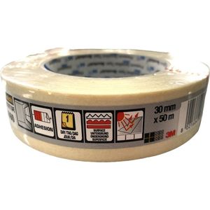 3M Tape type 3060 Beige - 30 mm x 50 m - Prijs per 10 stuks