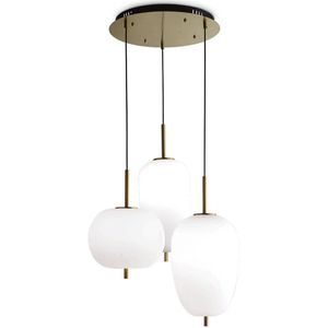 Ideal Lux - LED Hanglamp aan een koord UMILE LED/55W/230V diameter 60 cm CRI 90 messing/wit