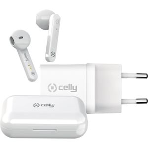 Celly Oortjes (3.50 h, Draadloze), Koptelefoon, Wit