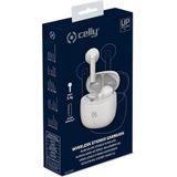 Celly BUZ2 Headset True Wireless Stereo (TWS) In-ear Oproepen/muziek USB Type-C Bluetooth Wit