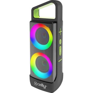 Celly - Groovergbbk - Bluetooth Luidspreker - Groen Blauw Rood - 10 W met RGB-Verlichting
