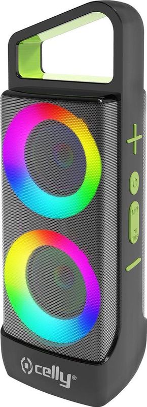 Celly - Groovergbbk - Bluetooth Luidspreker - Groen Blauw Rood - 10 W met RGB-Verlichting