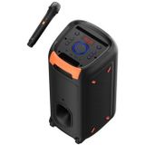 Celly, Draagbare bluetooth-luidspreker met draadloze microfoon en lichteffecten, True Wireless stereo-technologie voor feestjes en evenementen, gemakkelijk mee te nemen, vermogen van 40 W