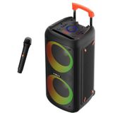 Celly, Draagbare bluetooth-luidspreker met draadloze microfoon en lichteffecten, True Wireless stereo-technologie voor feestjes en evenementen, gemakkelijk mee te nemen, vermogen van 40 W