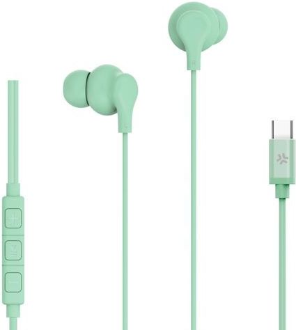 Celly - UP1600TYPECGN - Oordopjes - Groen - Ergonomisch ontwerp