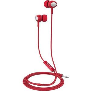 Celly Oordopjes UP500 In-Ear 3,5 mm Audiojack 120 cm - Rood