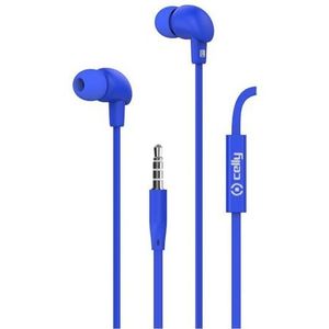 Celly UP600BL hoofdtelefoon/headset Bedraad In-ear Oproepen/muziek Blauw