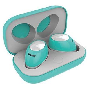 Celly Bh Twins Air Headphones en microfoon, binauraal, turquoise, hoofdtelefoon en microfoons (draadloos, koptelefoon, binauraal, in-ear, 42 dB, turquoise)