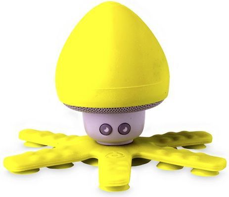 Celly - Squiddy - Draadloze Luidspreker - Geel - Waterdicht - Siliconen