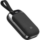 Celly Bluetooth 5.0 TWS hoofdtelefoon met FLIP1 microfoon, draadloze hoofdtelefoon met geluid en stereo-oproepen, multifunctionele toetsen afstandsbediening met draagbare oplaadbox met sleutelkoord,