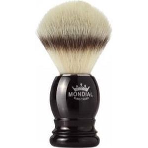 Mondial Scheerkwast Basic Silvertip Fibre – Zwart