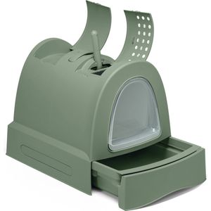 Imac - Kattenbak Zuma Met Schuiflade Groen