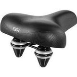 Selle Geveerd fietszadel - Unisex - Comfortabel - Zwart - 24x27 cm