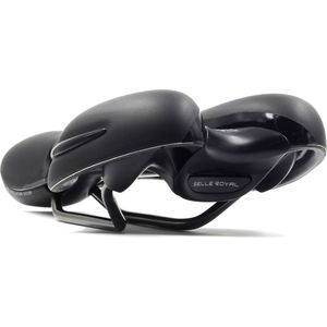 Selle Royal Respiro Zadel voor Wegfiets, Zwart, Synthetisch Weefsel, Gel, Unisex-Volwassenen