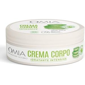 Omia - Giara Eco Bio Body Cream met Salento Aloë Vera, Hydraterend, Kalmerend en Verfrissend, Ideaal voor de droge, niet-vette huid, Dermatologisch getest - 150 ml fles