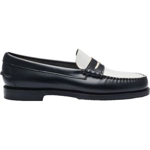Sebago Damespantoffels - Leren Classic Dan in Zwart