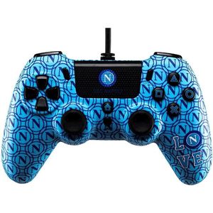 Qubick Napoli Bedrade PS4 JoyPad Controller /PS4 (PS4, PC), Controller, Zwart, Blauw