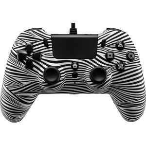 Qubick Bedrade controller zwart wit (PS4) (PS4, PC), Controller, Zwart, Wit
