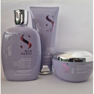 Alfaparf Smoothing Trio Shampoo 250ml + Mask 200ml + Conditioner 200ml