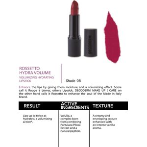 ROSSETTO HYDRA VOLUME 08 VOLUMIZING HYDRATING LIPSTICK 4ML