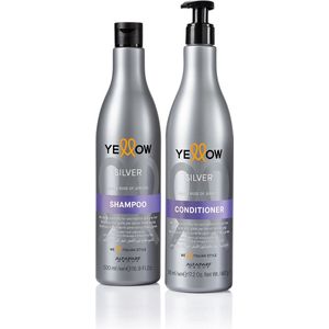 Silver Conditioner Antitigiallo - Acai & Rose of Jericho - 500 ml - Yellow (AlfaParf Group)