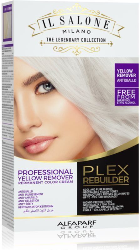 Alfaparf Milano Il Salone Milano Plex Rebuilder Pernamente Haarkleuring Tint Yellow Remover 1 st