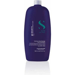Alfaparf Milano Semi di Lino Brunette toniserende shampoo voor het neutraliseren van koperkleurige ondertonen 1000 ml