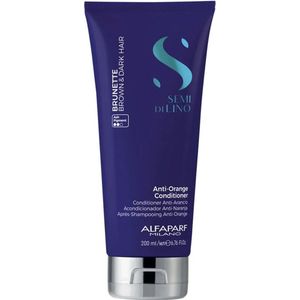 Alfaparf - Semi Di Lino Brunette - Conditioner - 200ml - Voor Bruin Haar