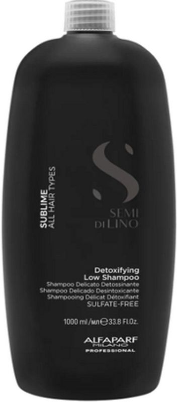 Alfaparf - Semi di Lino Sublime Detox Shampoo - 1000ml - Shampoo - Kleurloos - Milder Formule