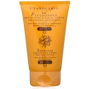 L'Erbolario Sonnenfluid Anti-Age voor gezicht en lichaam, LSF20, per stuk verpakt (1 x 125 ml)
