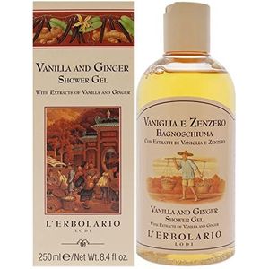 L'Erbolario Vanille en gember bad en douchegel, per stuk verpakt (1 x 250 ml)