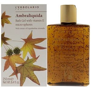 L'Erbolario Ambraliquida Bad- en douchegel, per stuk verpakt (1 x 250 ml)