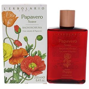 L'Erbolario Papavero Soave bad- en douchegel, per stuk verpakt (1 x 250 ml)