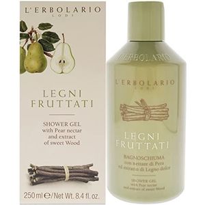 L'Erbolario Legni Fruttati Bad- en douchegel, per stuk verpakt (1 x 250 ml)