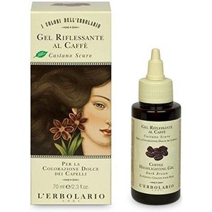 L'Erbolario Haarkleurgel met koffie - donkerbruin, 70 ml