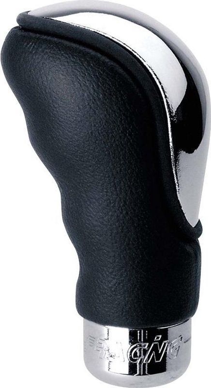 Simoni Racing - Pookknop - Zwart/Chroom - Kunststof - Universeel